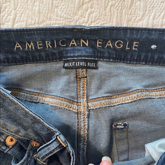 American Eagle Outfitters Men's Blue Original Bootcut Jeans 32 x 32 Zip Fly EUC - Picture 5 of 8